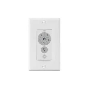 4-Speed Ceiling Fan and Light Wall Control with Reverse Function, Battery Operated