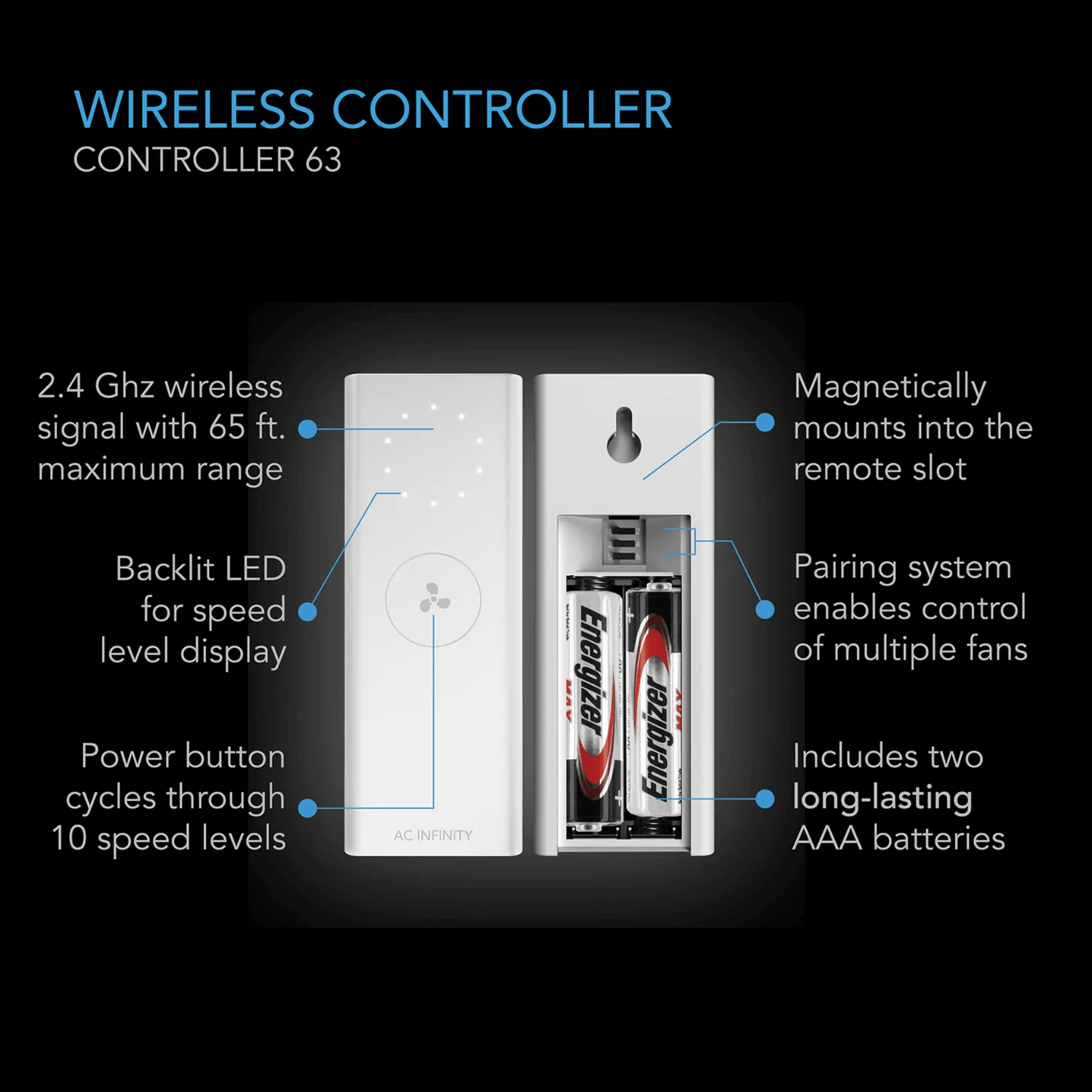 AC Infinity CLOUDWAY S10, Whole House EC Fan, 1200 CFM, Energy Efficient with Wireless Controller