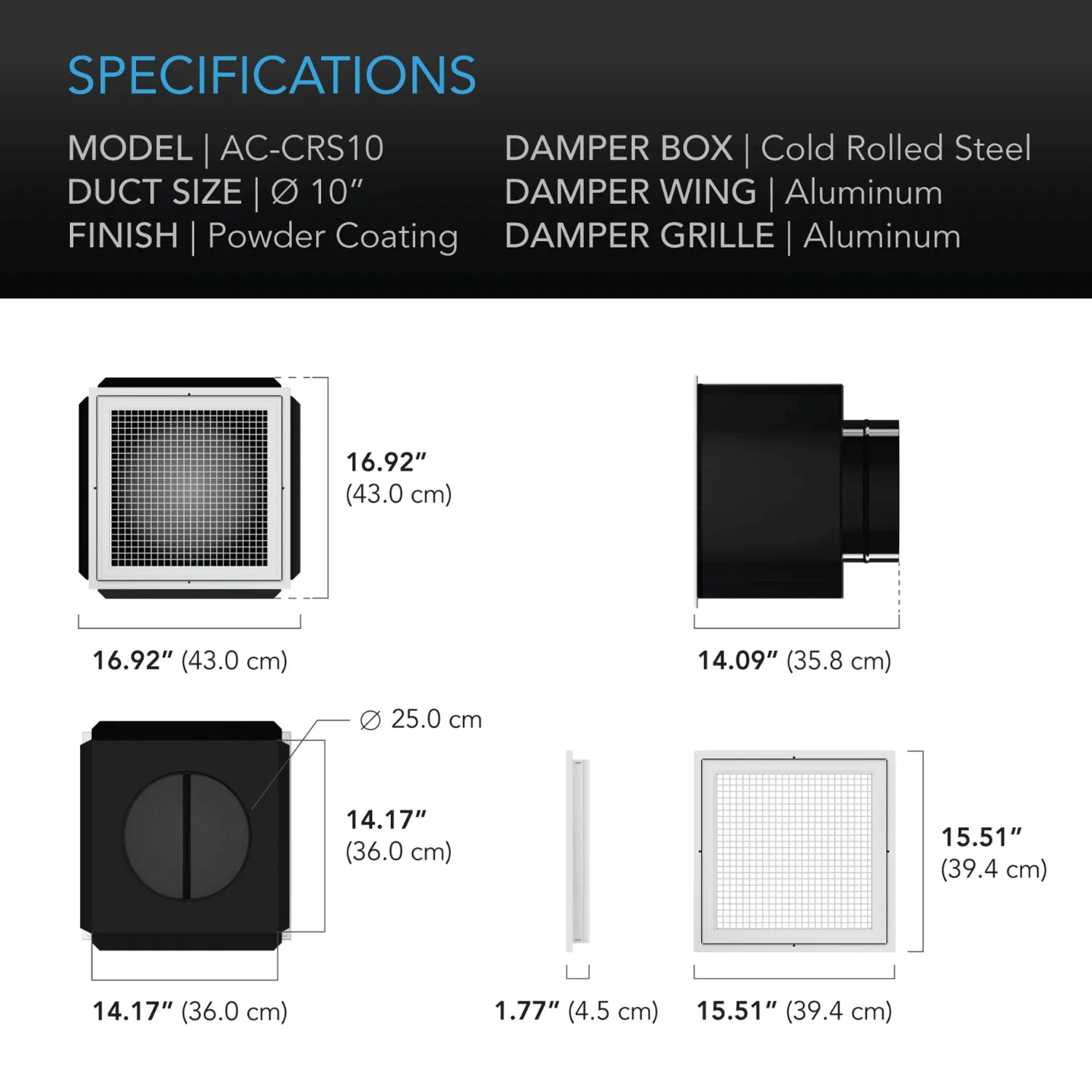 AC Infinity CLOUDWAY S10, Whole House EC Fan, 1200 CFM, Energy Efficient with Wireless Controller