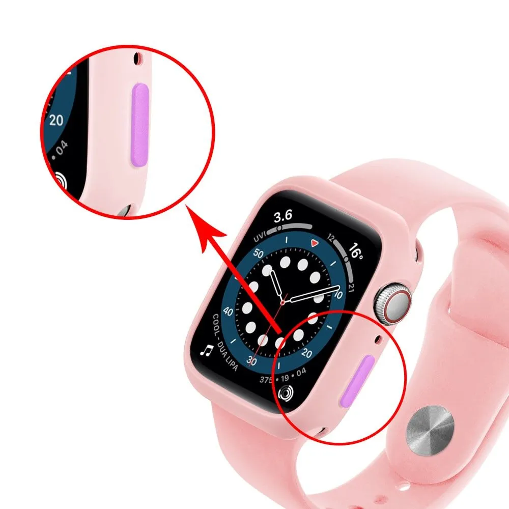 Apple Watch (41mm) candy color button TPU cover - Pink / Purple