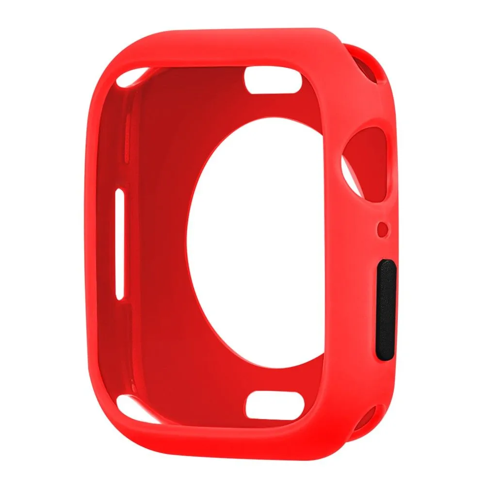 Apple Watch (45mm) candy color button TPU cover - Red / Black