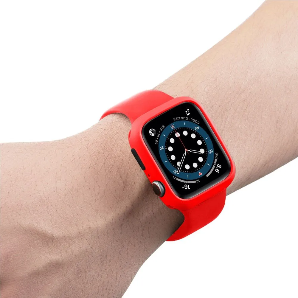 Apple Watch (45mm) candy color button TPU cover - Red / Black