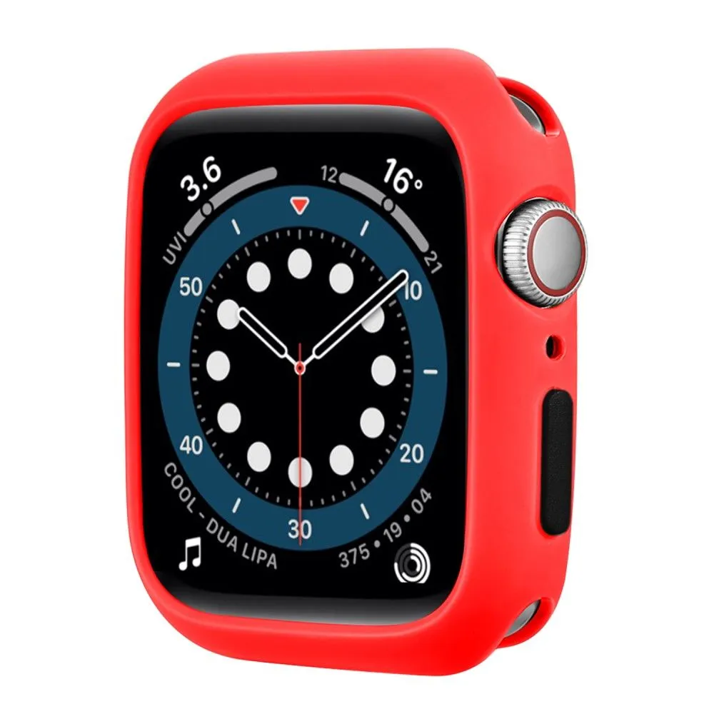 Apple Watch (45mm) candy color button TPU cover - Red / Black