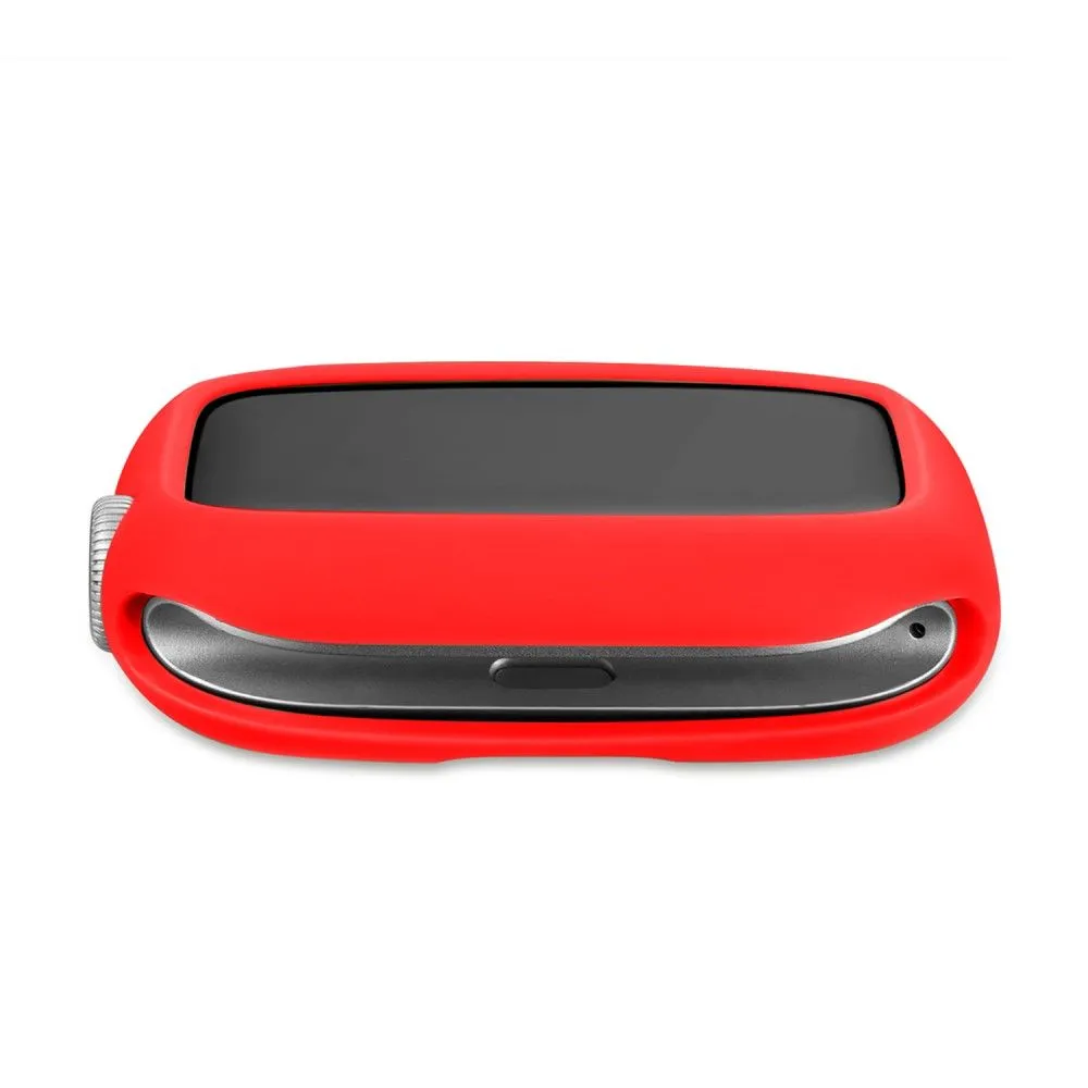 Apple Watch (45mm) candy color button TPU cover - Red / Black