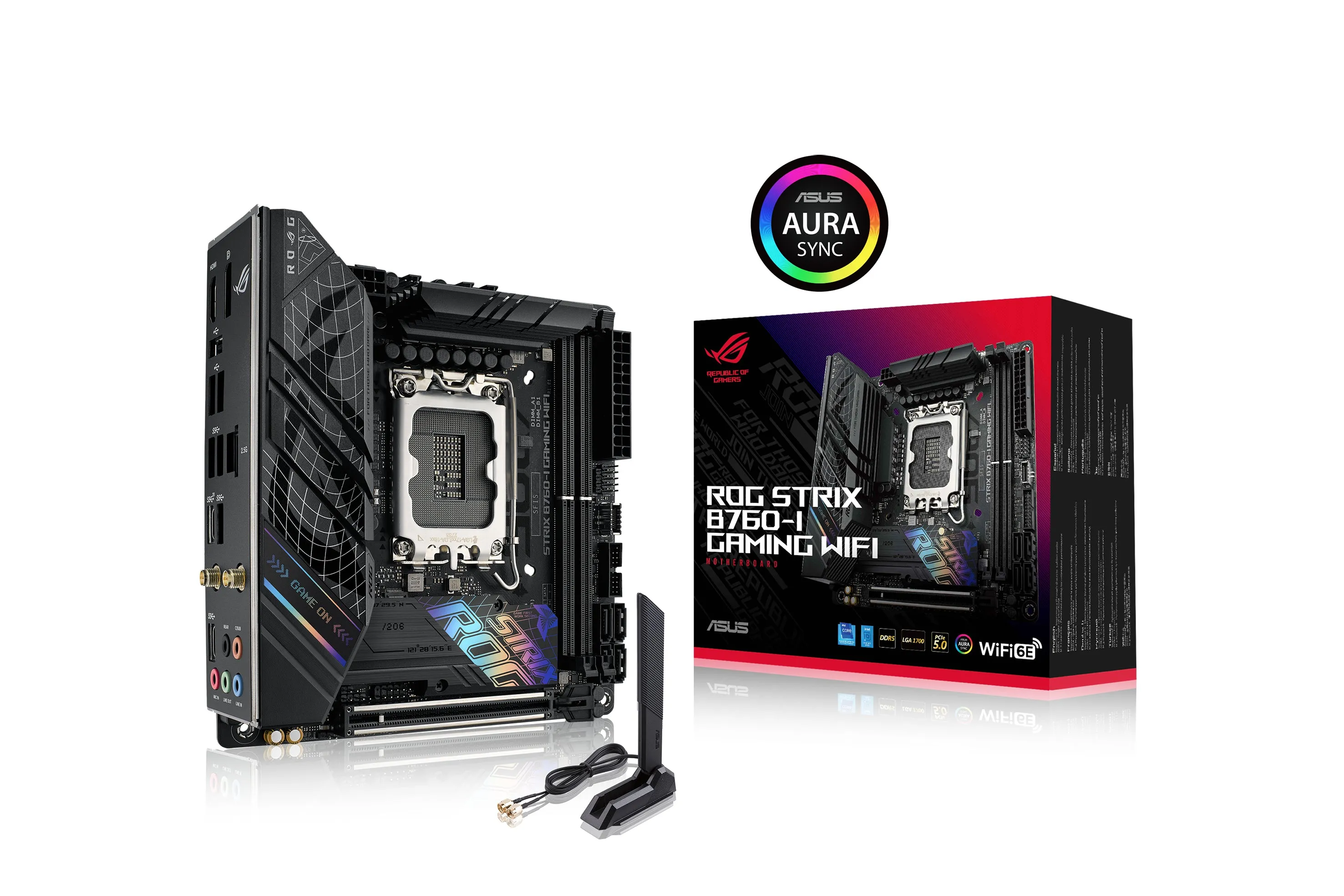 Asus Mainboard Rog Strix B760-I - Mini Itx - Lga 1700 - Intel B760