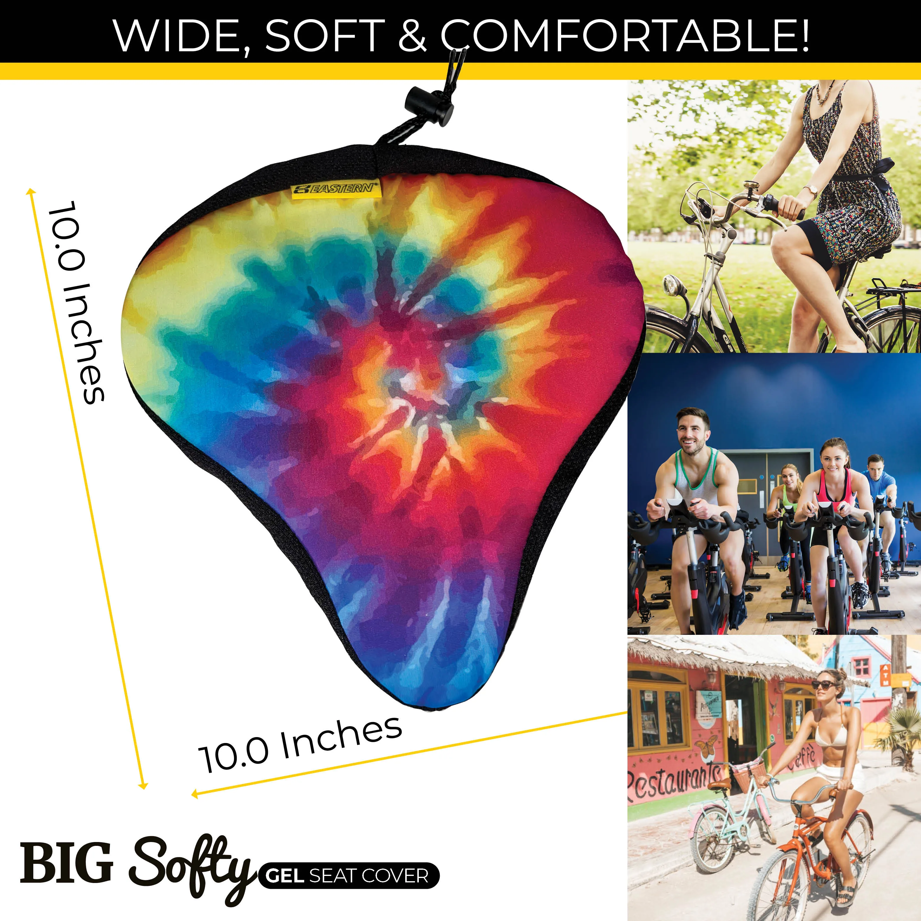 Big Softy Gel Seat Cover Tiedye (large)