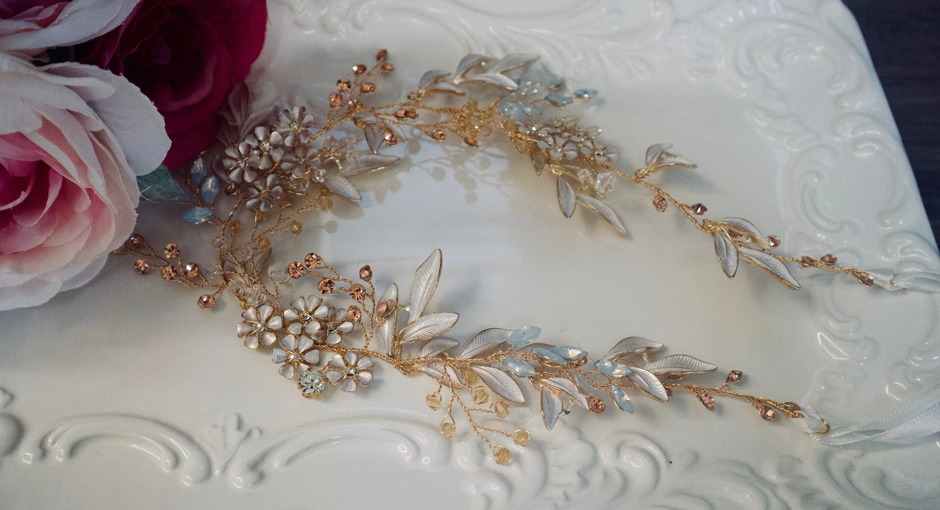 Bridal Headband Wedding Headband Bridal hair crown Bridal Hair piece Bridal Hair Vine Vintage Bridal Hair piece Wedding Hair Accessories