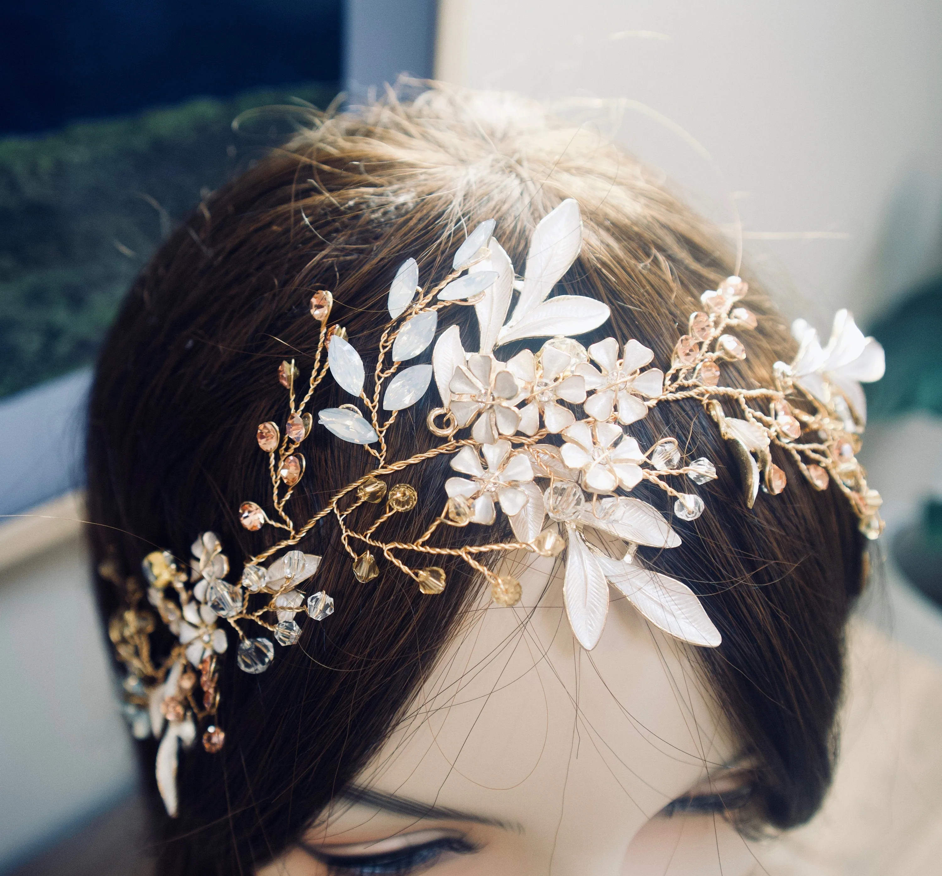 Bridal Headband Wedding Headband Bridal hair crown Bridal Hair piece Bridal Hair Vine Vintage Bridal Hair piece Wedding Hair Accessories