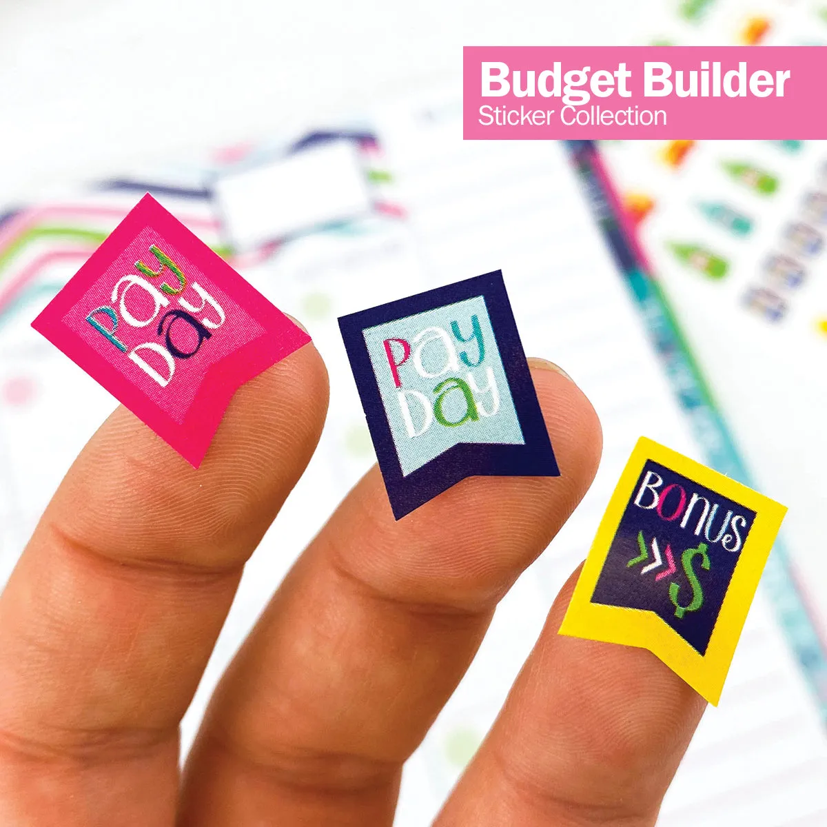 Budgeting Bundle | Budget Binder™ Financial Workbook   Mini Peek at the Week® Planner Pad   Sticker Set