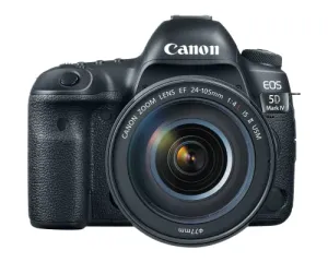 Canon EOS 5D Mark IV Full Frame Digital SLR Camera with EF 24-105mm f/4L is II USM Lens Kit Black