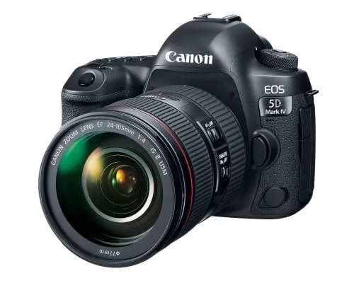 Canon EOS 5D Mark IV Full Frame Digital SLR Camera with EF 24-105mm f/4L is II USM Lens Kit Black