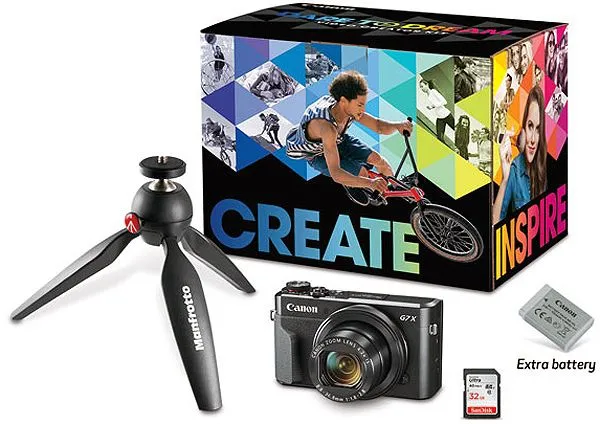 Canon PowerShot G7 X Mark II Black Digital Camera Video Creator Kit - 1066C029