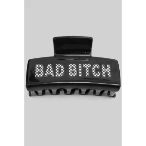 CHECKER BAD BITCH HAIR CLIP