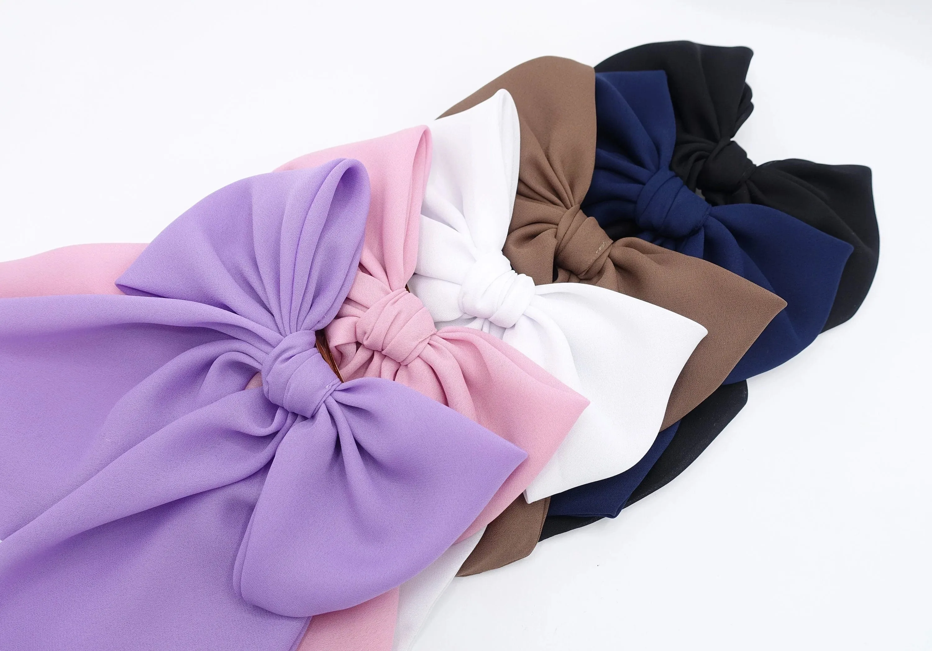 chiffon giant hair bow for women