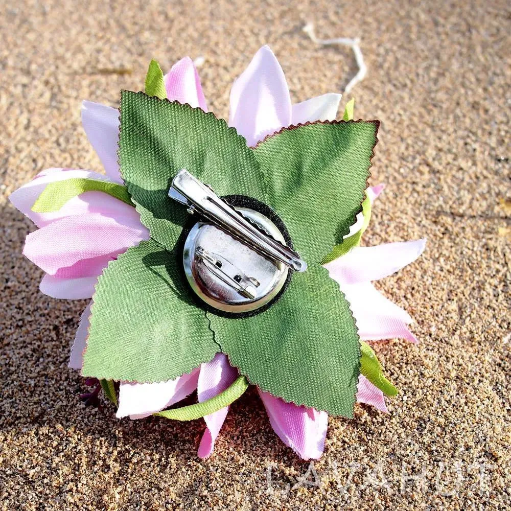 Chrysanthemum Pink Hawaiian Flower Hair Clip