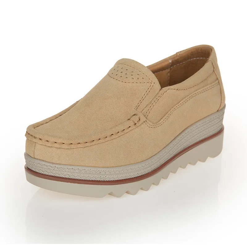 Chunky Sole Suede Shoes