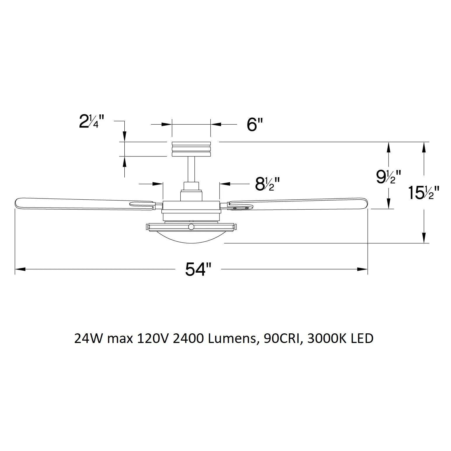 Collier LED Ceiling Fan