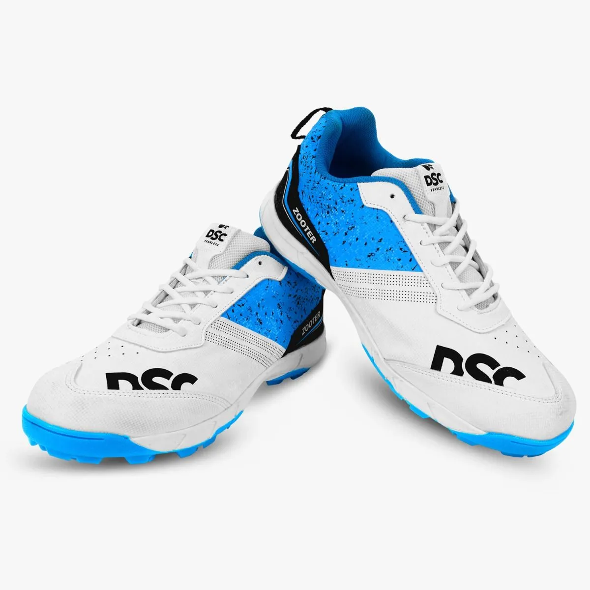 DSC Zooter Cricket Shoes (White/Blue)