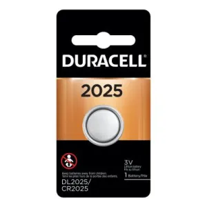 Duracell?? Keyless Entry Battery, 3V, 2025 Lithium, 1 EA/PK, DL2025BPK