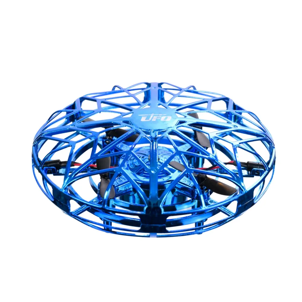 Funtime Induction Flight Ufo Quad Copter Blue