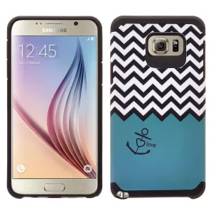 Galaxy Note 5 Case, Slim Hybrid Dual Layer [Shock Resistant] Case Cover for Samsung Galaxy Note 5 - Teal Anchor