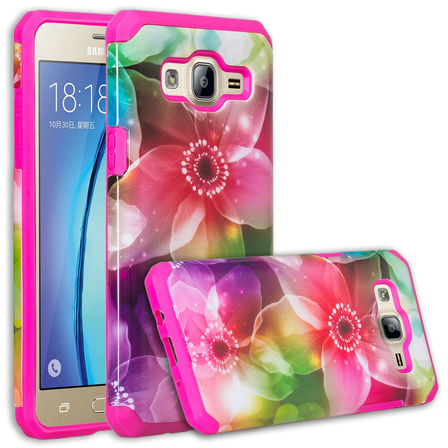 Galaxy On5 Case, Slim Hybrid [Impact/Shock Resistant] Dual Layer Case for Samsung Galaxy On5 - Lily Pedals