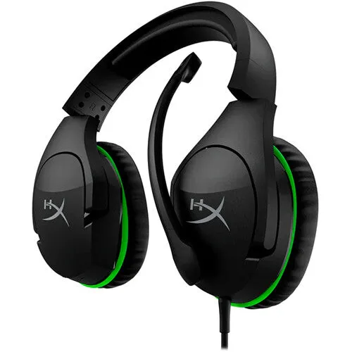 HP HyperX CloudX Stinger Wired Gaming Headset for Xbox, Noise-cancellation Mic, Black-Green - 4P5K1AA