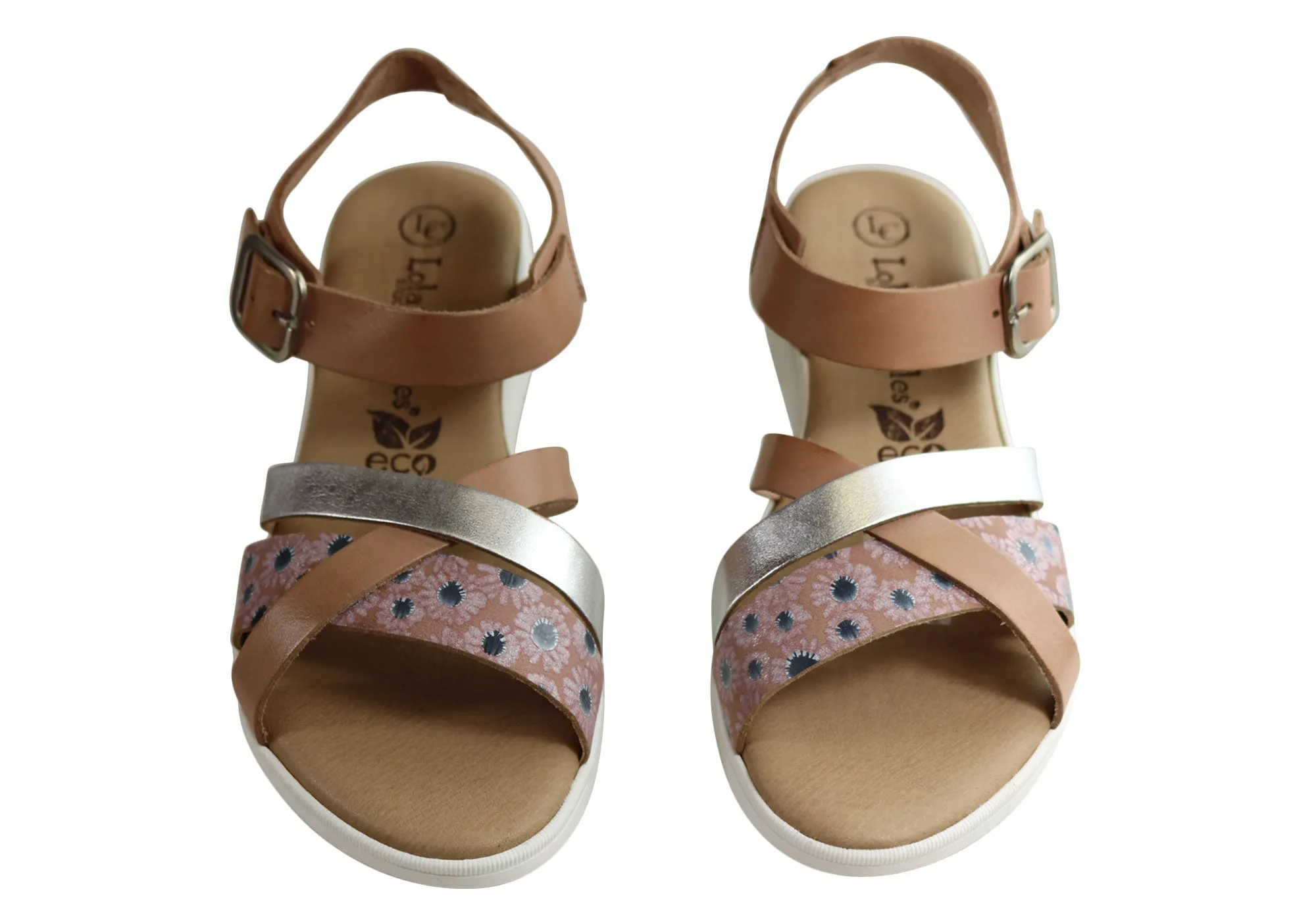 Lola Canales Daisy Womens Comfortable Leather Sandals Made In Spain