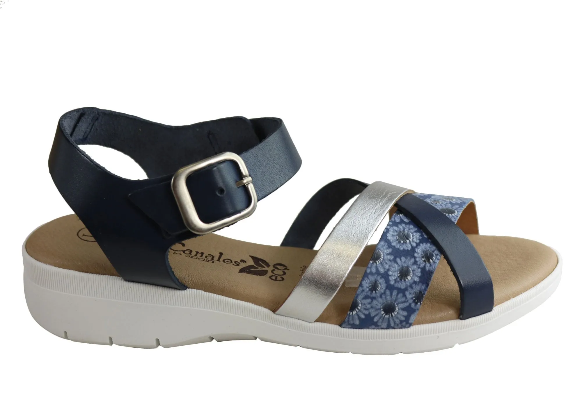 Lola Canales Daisy Womens Comfortable Leather Sandals Made In Spain