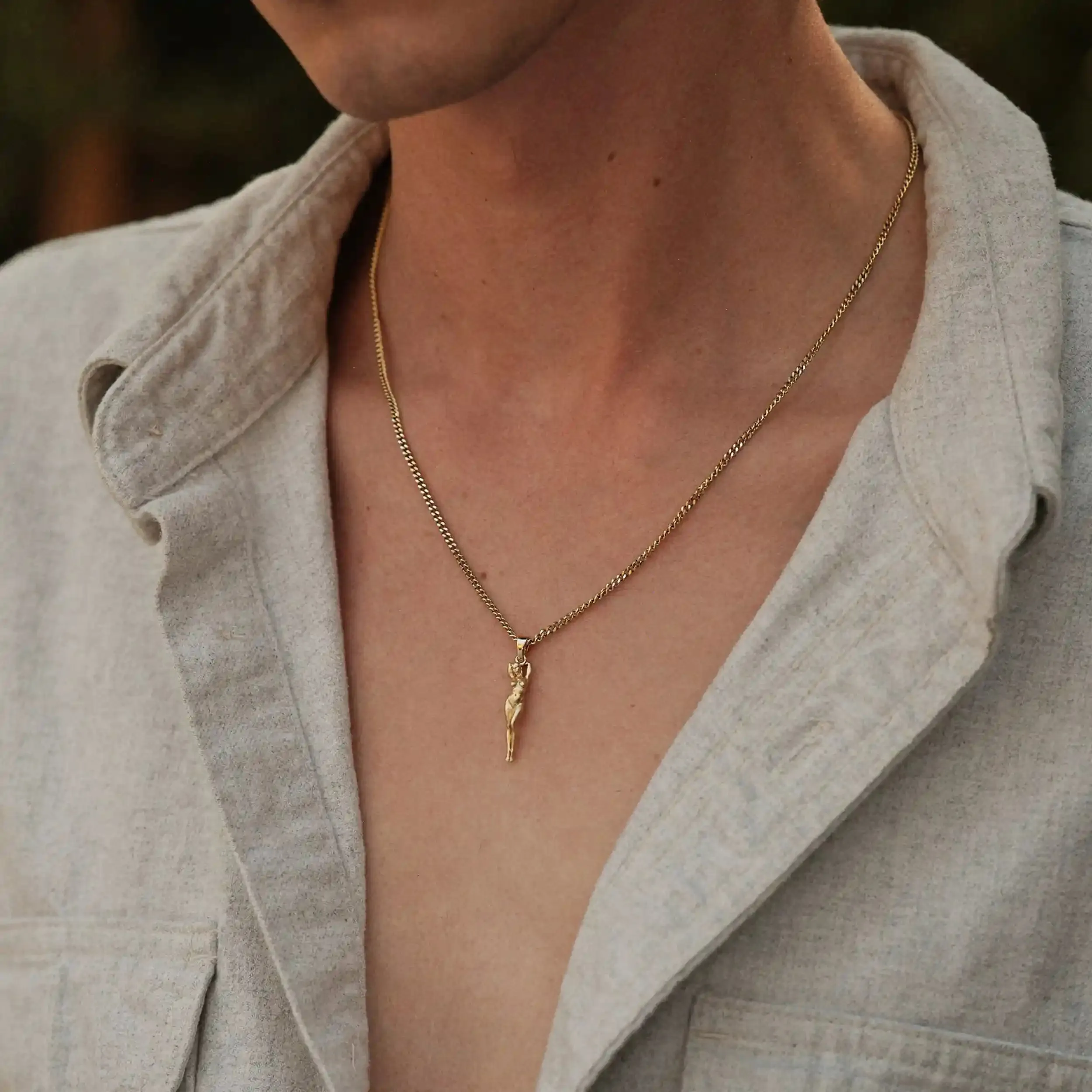 Men's Divine Feminine Amulet Necklace