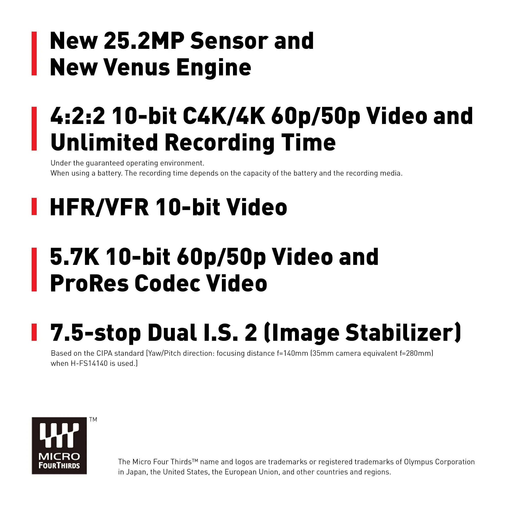 Panasonic Lumix DMC GH6 Body