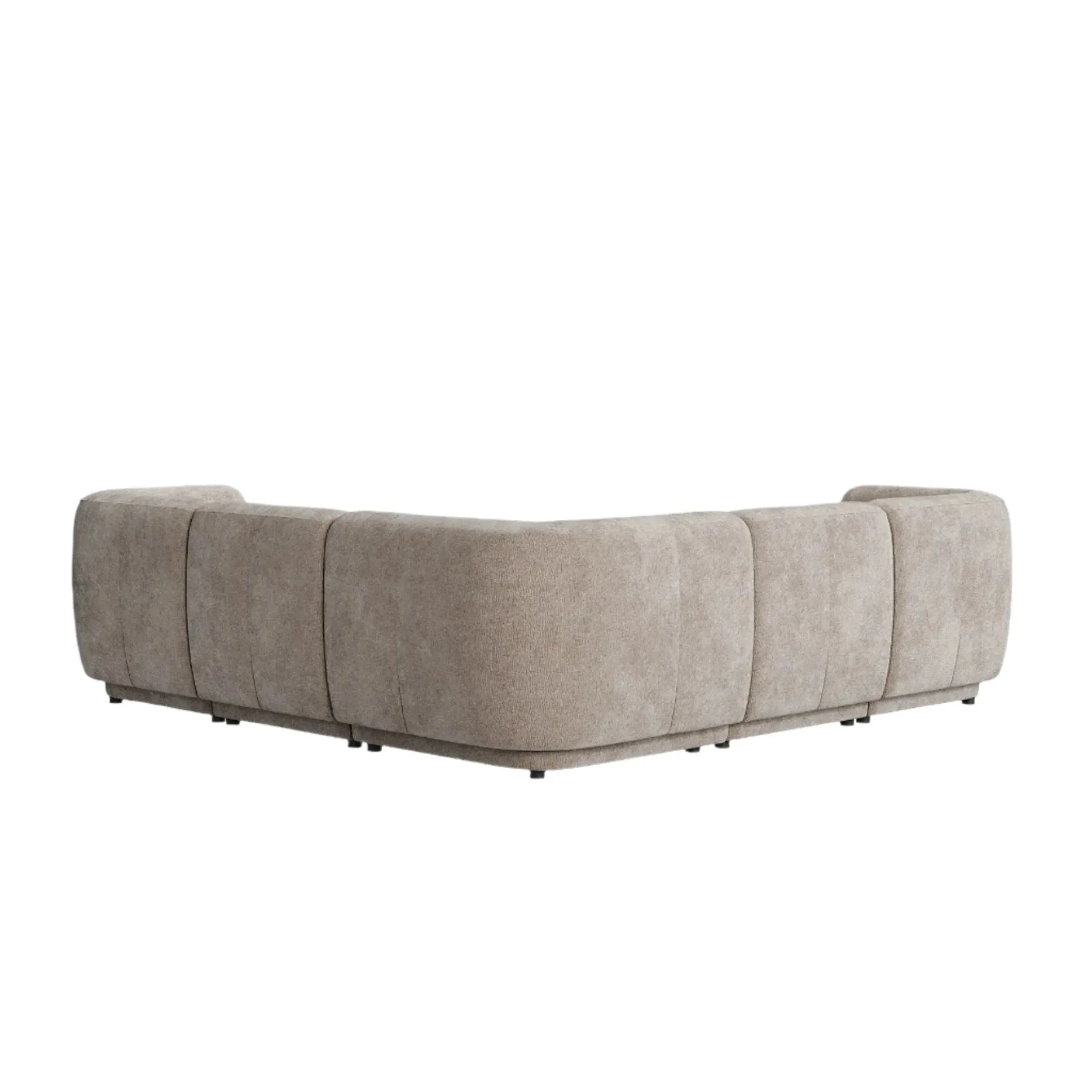 Plum Corner Sofa - City Almond