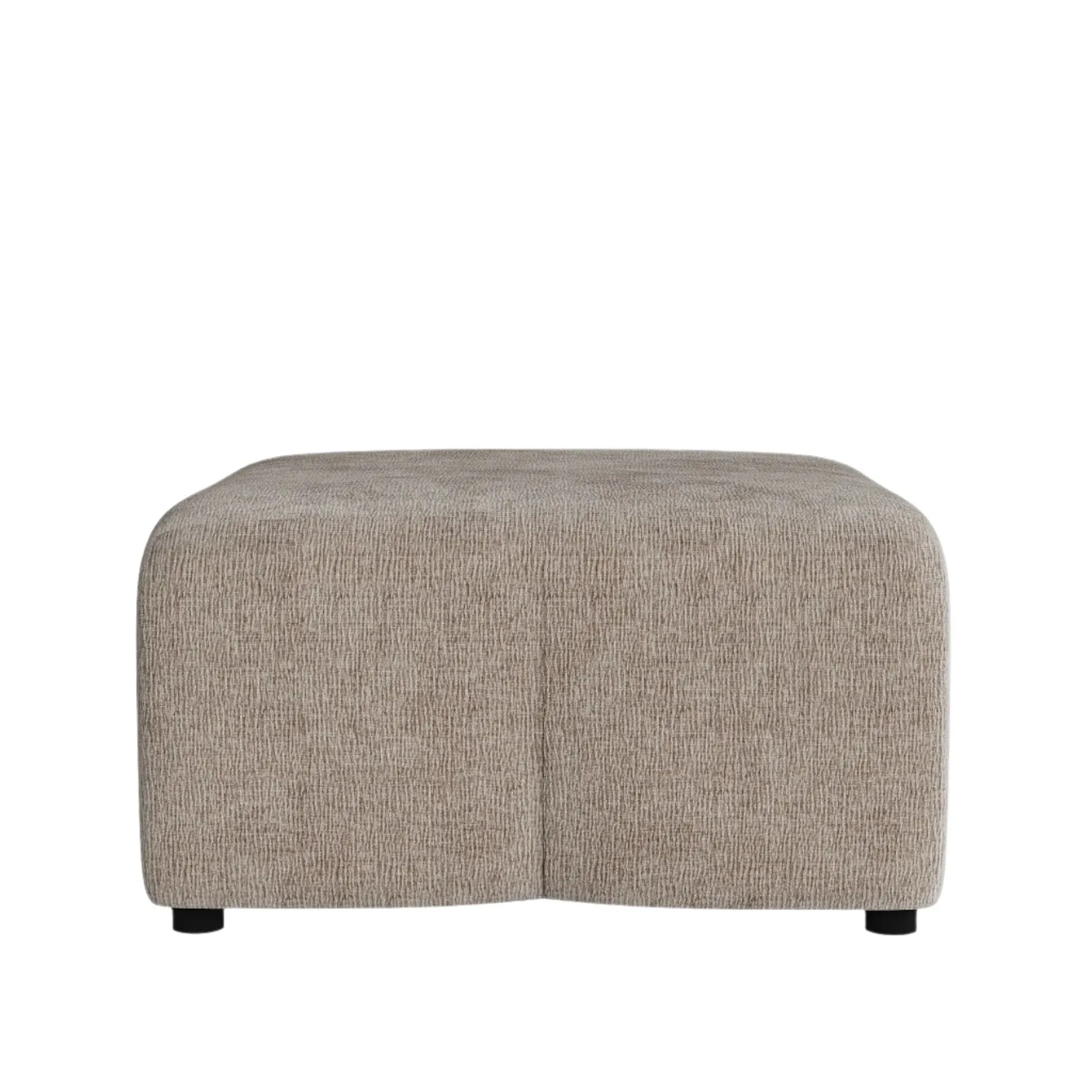 Plum Ottoman - City Almond