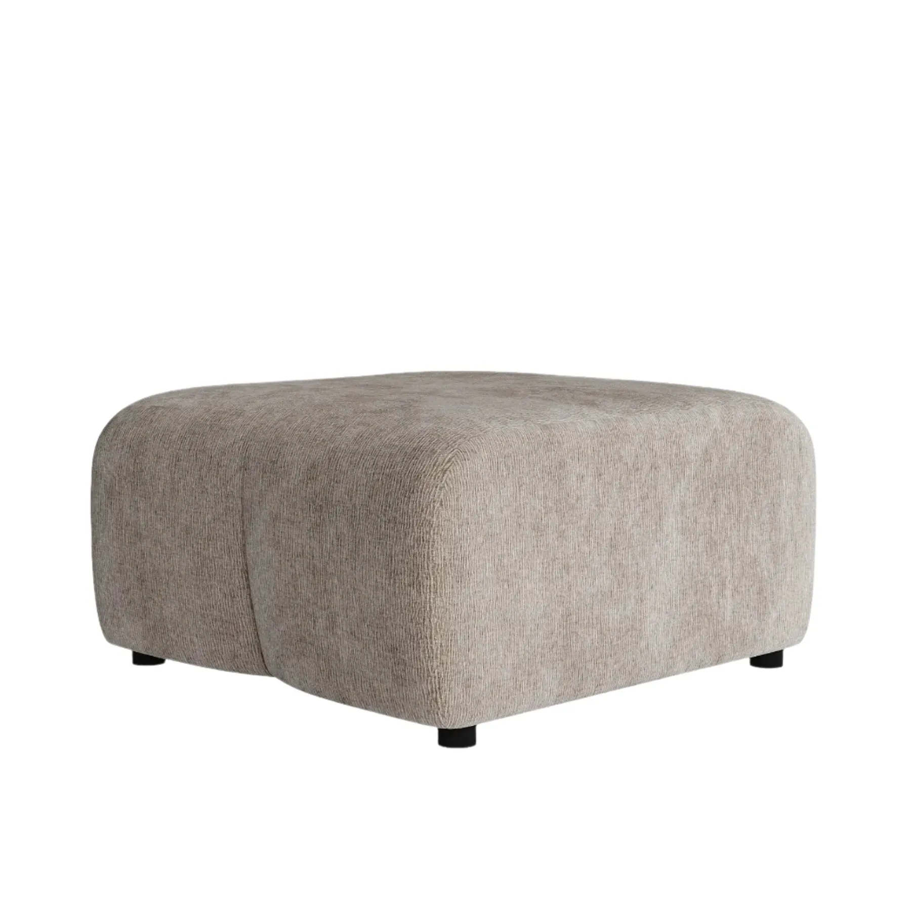 Plum Ottoman - City Almond