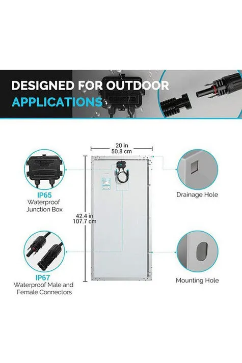 Renogy 200W 12V Solar Starter Kit With MPPT Charge Controller