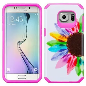 Samsung Galaxy S7 Case, Hybrid Dual Layer Armor[Impact/Shock Resistant] Case for Galaxy S7 - Vivid Sunflower