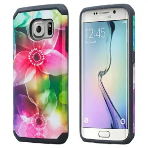 Samsung Galaxy S7 Edge Case, Hybrid Dual Layer Armor[Impact/Shock Resistant] Case for Galaxy S7 - Lily Pedal