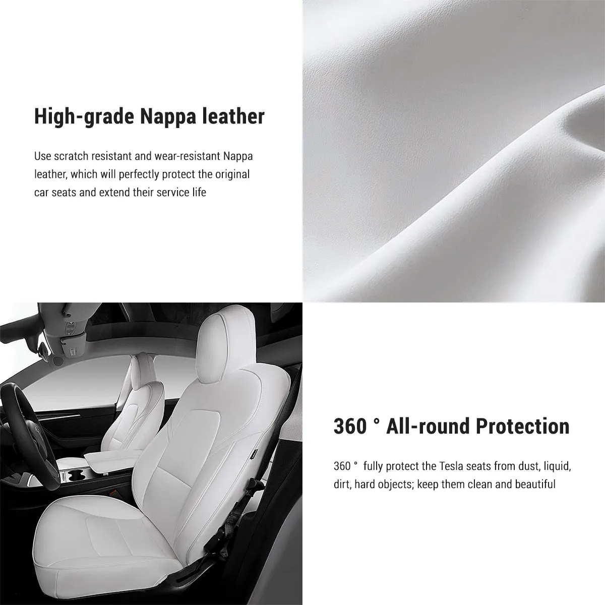 Seat Covers for Only Front Seats/Rear Seats for Tesla Model 3 & Model Y