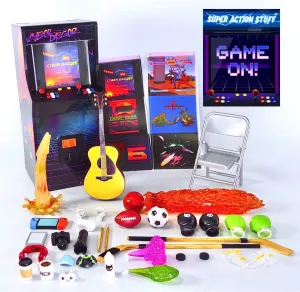 Super Action Stuff Action Figure Accessory Set (Set A: Cyber Dagger Arcade)