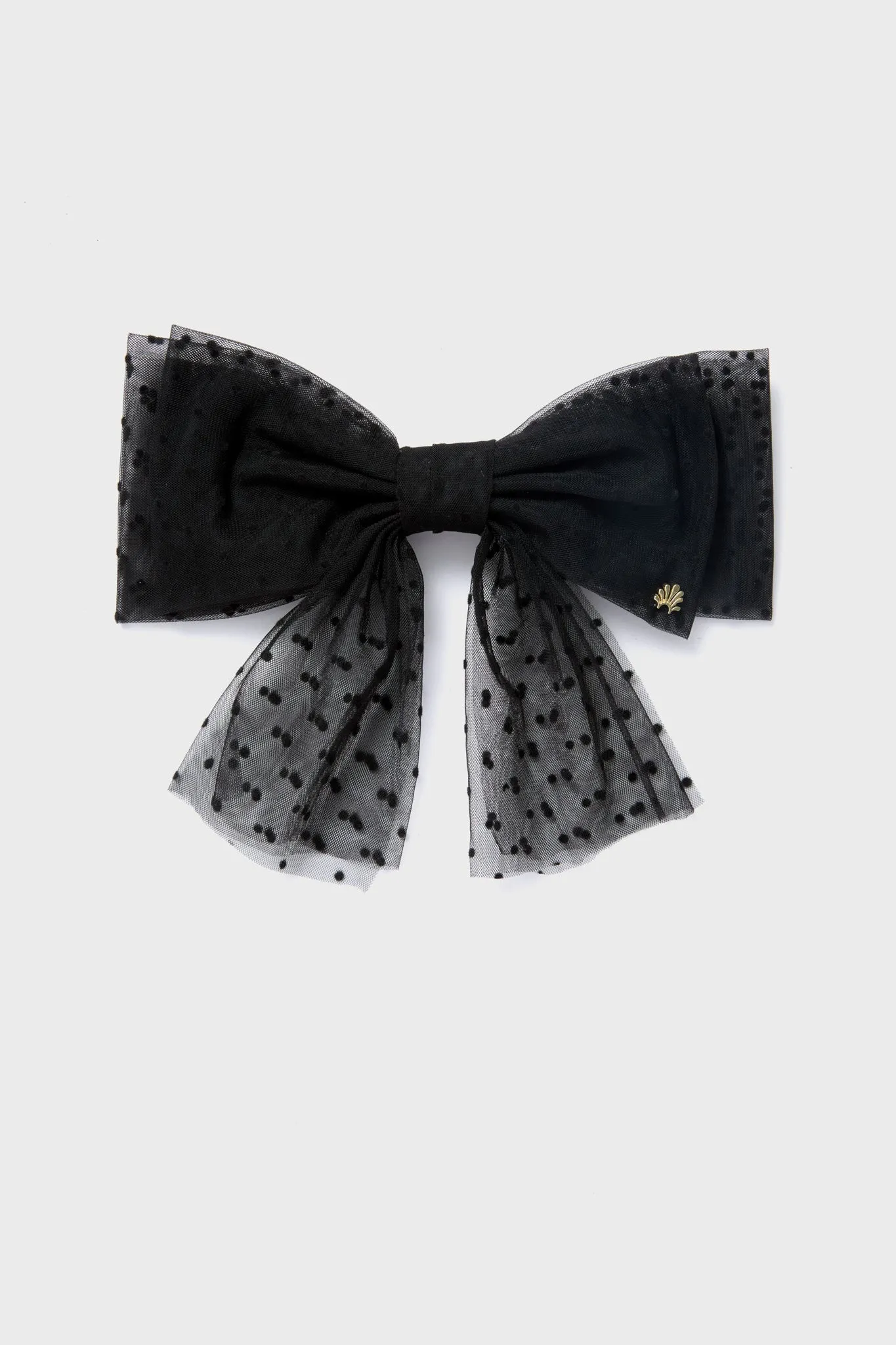 Swiss Dot Sheer Bow Barrette