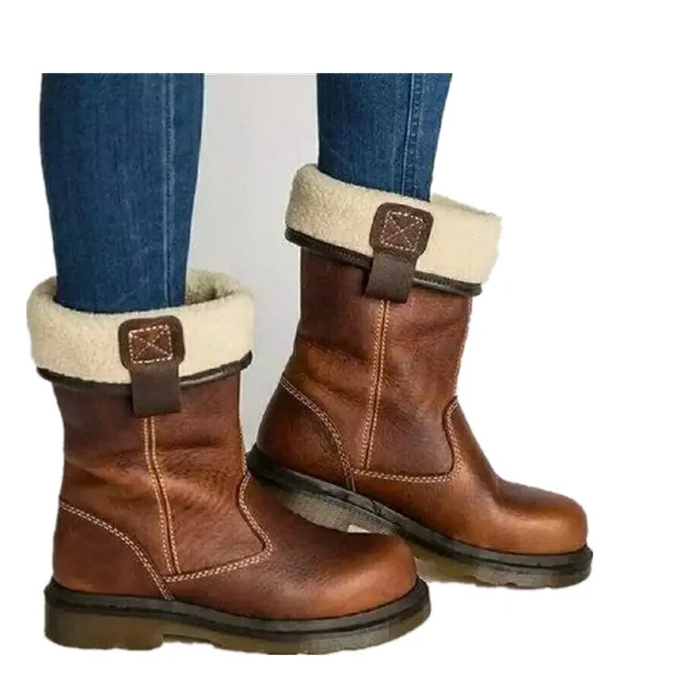 Warm Wide Fit PU Boots