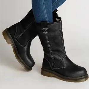 Warm Wide Fit PU Boots