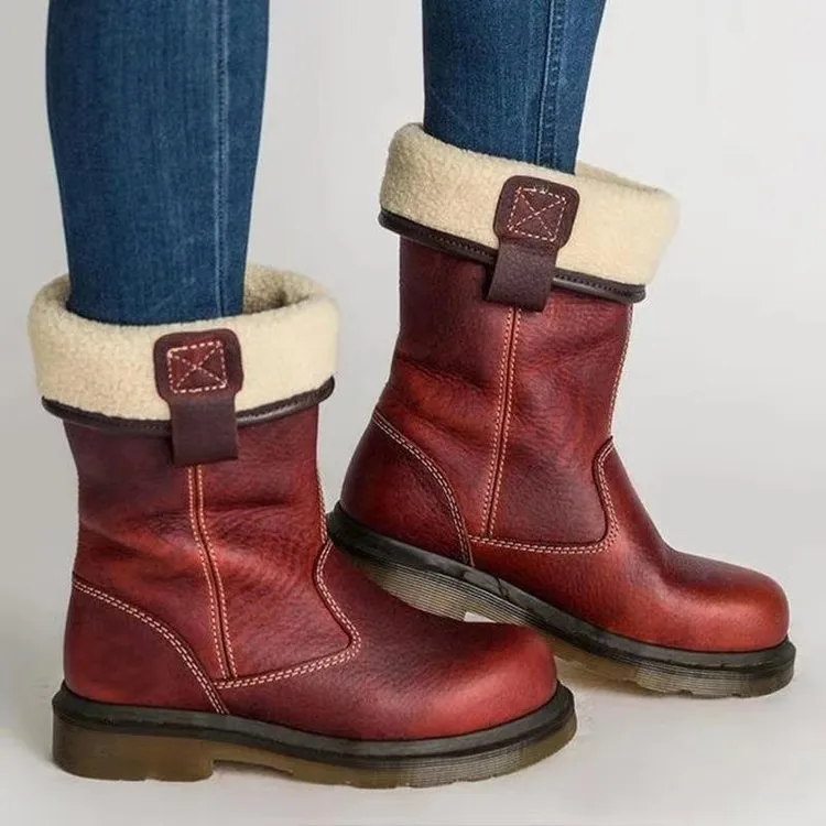 Warm Wide Fit PU Boots