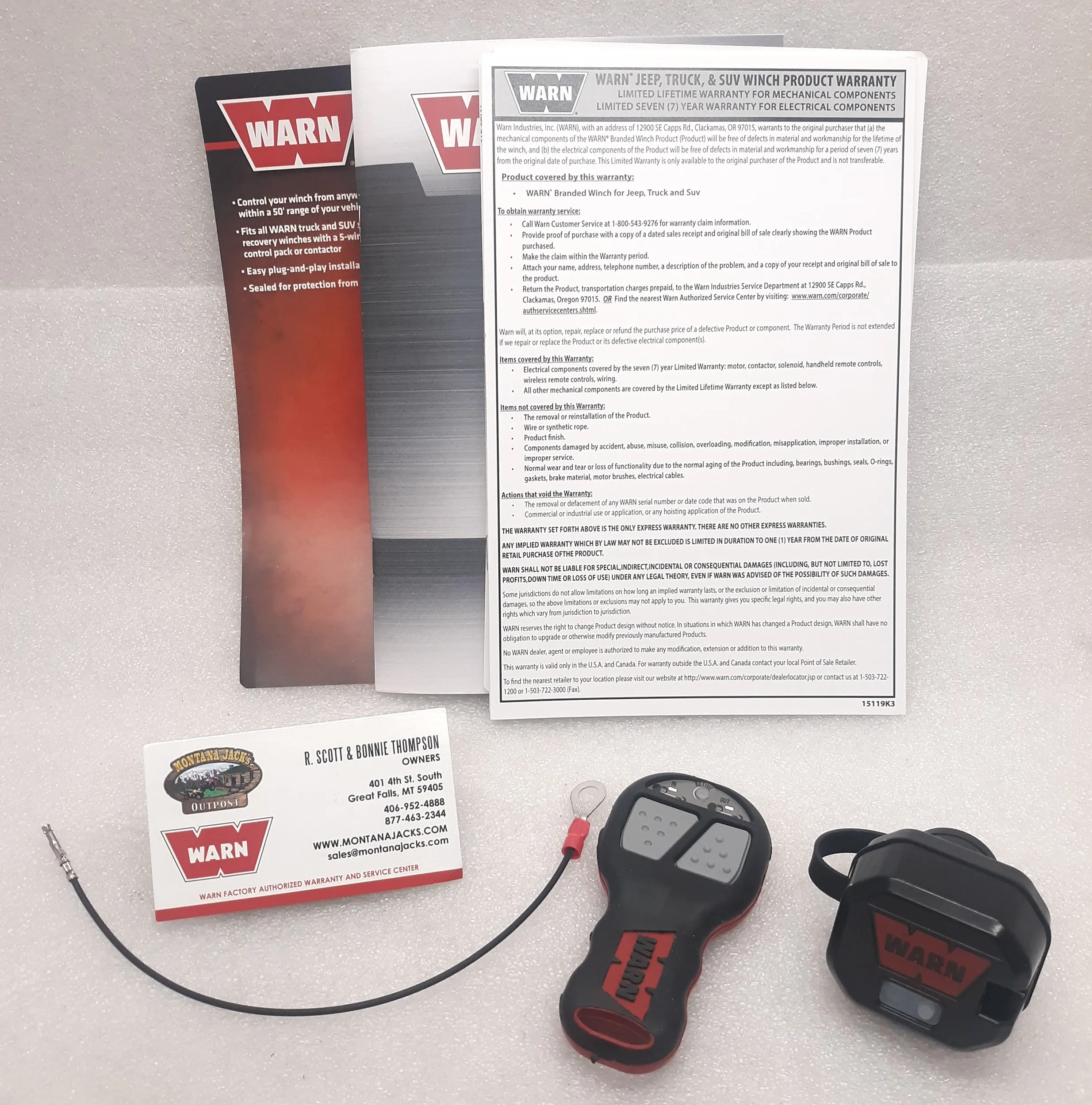 WARN 90287 Wireless Winch Control System for Truck/SUV Winches