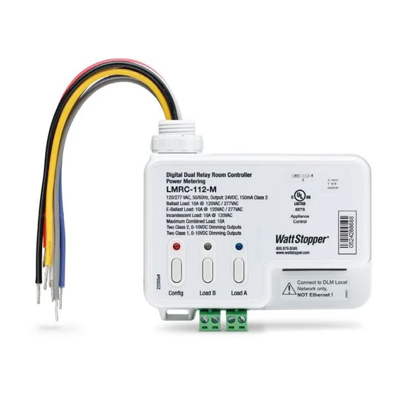 Wattstopper LMRC-112 2 Relay Room Controller, 0-10V dimming